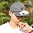 thumbnail image 4 of Gorra de béisbol para hombre con ventilador solar, gorras de verano de malla para playa, solar/USB, gris ER, 4 of 5