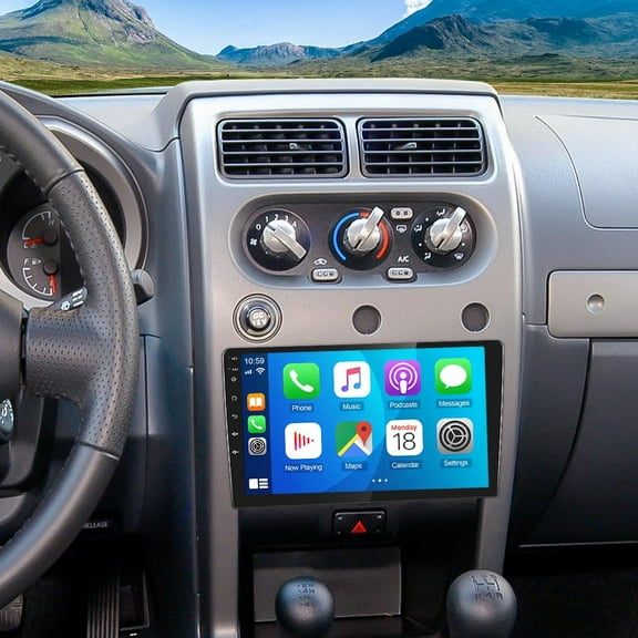 Zcargel 10.1in Android 13 Car Stereo with Wireless CarPlay, Double Din, In-Dash Head Unit, Android Auto, GPS Navigation, Backup Camera, WiFi, RDS, SWC, DVR, 4 64GB, for Nissan Frontier 2001-2004