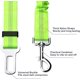 thumbnail image 2 of Arnés de transporte elástico de nailon de 2 piezas para perros, correa ajustable con función de absorción de impactos y mosquetón para perros y gatos (verde), 2 of 5