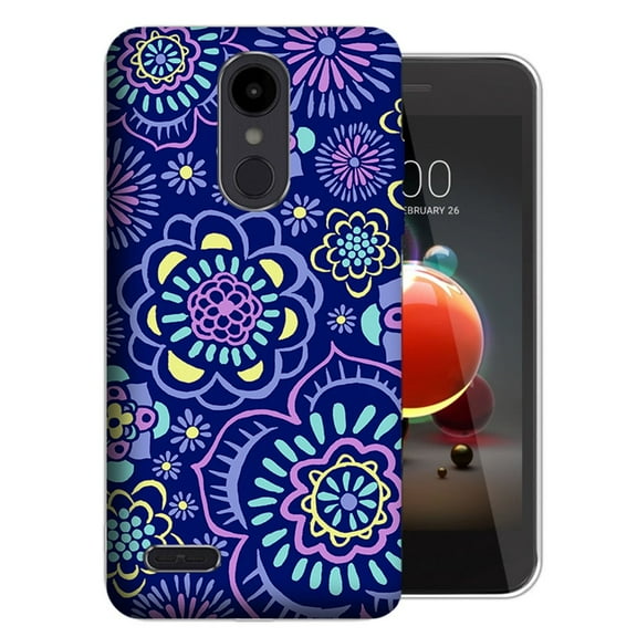 MUNDAZE LG Aristo 3 / 2 / Tribute Dynasty / Zone 4 Indie Flowers Design TPU Gel Phone Case Cover