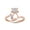 Pink, variant on White Natural Diamond Cat Fashion Ring In 14k Yellow Gold Over Sterling Silver (0.05 Cttw)