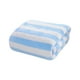 thumbnail image 2 of Toalla de terciopelo 1 pieza a rayas Poliéster grueso absorbente – Secado rápido, sin mudas, suave y mullido 70x140cm Baño de lujo grande, gimnasio, toalla de playa – morado, azul, verde, gris, 2 of 6