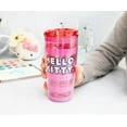 thumbnail image 5 of Sanrio Hello Kitty Pink Stripes Travel Tumbler with Slide Close Lid | 20 Ounces, 5 of 7