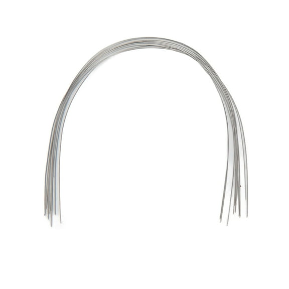 Falleo Clearance 100pcs Orthodontic Arch Wire Stainless Steel Elastic Dental Orthodontic Round Arch Wire Accessory 0.012 Inch Upper Tooth