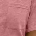 thumbnail image 5 of GUACER Womens T Shirts Trendy V Neck Short Sleeve Blouses Relaxed Fit Pocket Casual Tee Tops, 5 of 7