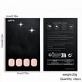 thumbnail image 4 of EBCUE Press on Nails Short Soft Bare Solid Color Square Fake Nails 24Pcs 10 Sizes Reusable Glossy Stick on Nails with Jelly Adhesive Tabs Manicure Tools for Daily Wear, 4 of 9