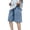 Light blue, variant on Migroa Men's Denim Shorts Baggy Jean Shorts Elastic Drawstring Waist Baggy Jorts Streetwear Summer Casual Loose Fit Wide Straight Leg Jorts Black L
