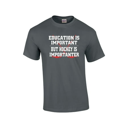 Funny Hockey T-Shirt Education Is Important (Best Hockey T Shirts)