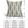 thumbnail image 6 of Sage Green Boho Pillow Covers 20x20 Set of 2 Bohemian Ethnic Geometric Herringbone Print Decorative Throw Pillows Outdoor Pillowcase Square Linen Farmhouse Cushion Case Decor Couch Sofa Bed, 6 of 6