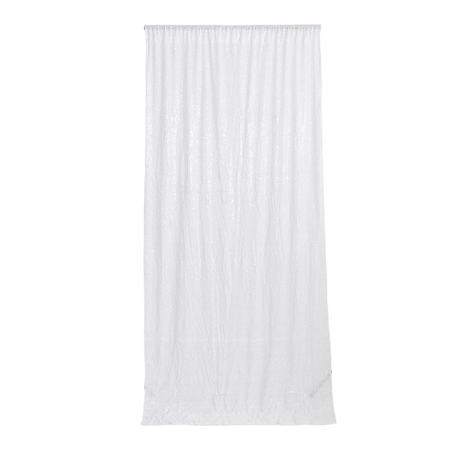LNGOOR Sequin Curtain - Solid Color - Shiny Long Glitter - Foldable - Party Decoration - Easy Installation - Wedding Party Sequin Panel - Party Favors