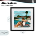thumbnail image 4 of Stupell Industries Contemporary Wish You Were Here Palm Springs Black Framed Print Under Glass, 13 x 13, by Tara Boone, 4 of 8