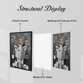 thumbnail image 5 of WFSposter Beagle Dog Sitting on Toilet Wall Art Bathroom Dog Wall Decor Black and White Animal Bathroom Funny Pictures Farmhouse Dog Wall Décor for Toilet Bathroom Framed Artwork 12x16in, 5 of 7