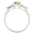 thumbnail image 4 of 1.5 ct Emerald Cut Yellow Moissanite Three-Stone Engagement Ring for Women in 18K White Gold, 4 of 5
