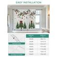 thumbnail image 6 of Christmas Tie Up Curtains for Windows 45 Inch Length Balloon Curtains Kitchen Adjustable Balloon Window Shade Winter Green Pine Trees Maple Leave Xmas Balls Tie Up Bathroom Curtain Window 34"x45", 6 of 6