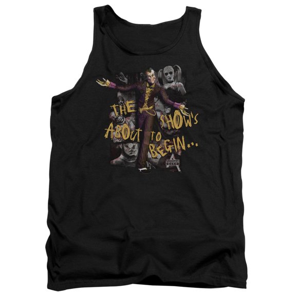 Batman Arkham City About To Begin Adult Tank Top Black