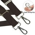 thumbnail image 2 of Buyless Fashion Trucker 2 Pack Suspenders for Men - 48" Elastic Adjustable Straps 1" - X Back Utility Braces - 5149-2-Brown, 2 of 7