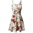 thumbnail image 1 of FashionOutfit Women's Floral Flare Sleeveless Dress MADE in USA, 1 of 3