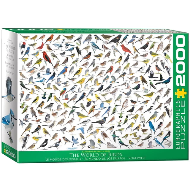 Rompecabezas EuroGraphics El Mundo de las Aves 2000 Piezas