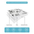 thumbnail image 4 of Quilt King Size Bedding Set, White Flowers Reversible Summer Quilt 3 Pieces, Spring Floral Farmhouse Art Lightweight Bedspreads Coverlets with 2 Pillow Shams for All Seasons, 4 of 5