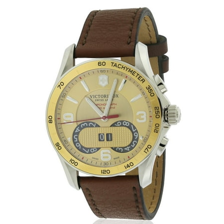 Swiss Army Victorinox Chronograph Leather Mens Watch 241617