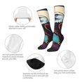 thumbnail image 3 of Xecao Cartoon Iceberg Bald Eagle Pattern Adult Stockings with Color-Block Design and 3D Print, Breathable Comfortable Hosiery for Daily Wear and Sports, 3 of 6