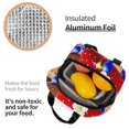 thumbnail image 6 of Lsque Pikmin Print Insulated Lunch Bag with Thick Aluminum Foil Lunch Tote Bag with Front Pocket for Men and Women, Ideal for Work, School, Picnics, and Travel, 6 of 8