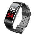 thumbnail image 2 of Q8S Reloj inteligente con oxígeno en sangre IP68 Reloj de pulsera de TPU con presión arterial resistente al agua con frecuencia cardíaca y fitness AweSitey DZ5318-02B, 2 of 2