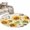 Beige Yellow, variant on Round Rugs 4Ft, Farm Sunflowers Round Area Rug Washable Indoor Throw Carpet, Retro Flowers Butterfly Botanical Beige Soft Non Slip Circle Rug for Kitchen Nursery Room Home Decor Aesthetic