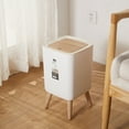 thumbnail image 5 of Baluue Compact Plastic Waste Bin with Press Lid, Kitchen and Bathroom Trash Can, Space-Saving Sturdy Design, 5 of 8