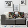 thumbnail image 2 of Chilfamy Flower Elephant Throw Pillow Covers,Art Elephant Colorful Mandala Elephant Cushion Cases Decorative Pillow Cases for Couch Sofa Bedroom White, 2 of 7