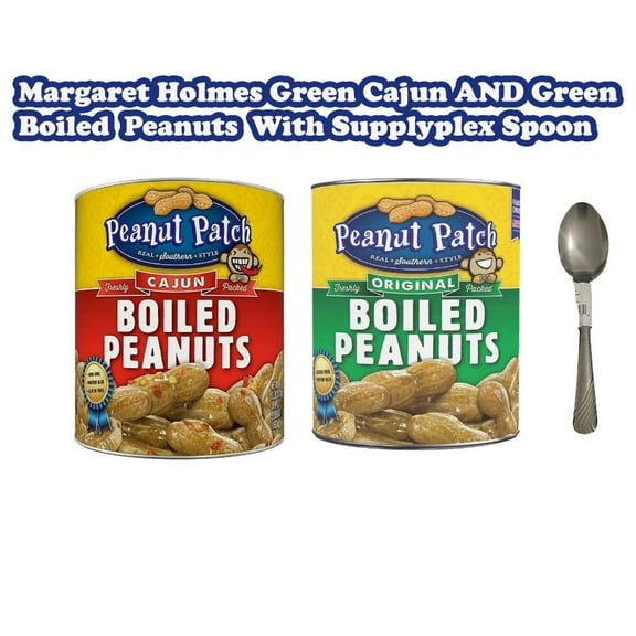 Margaret Holmes Green Cajun AND Green Boiled  Peanuts  With Supplyplex Spoon