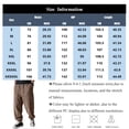 thumbnail image 2 of Men's Relaxed Fit Corduroy Cuffed Casual Pants No Drawstring Black L, 2 of 5