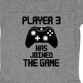thumbnail image 3 of Inktastic Player 3 Has Joined the Game Boys or Girls Baby Bodysuit, 3 of 4