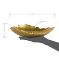 thumbnail image 4 of Red Co. 12” Decorative Antique Golden Allure Torn Metal Centerpiece Bowl with Sculpted Edges, 4 of 5