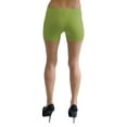 thumbnail image 3 of Vivian's Fashions Legging Shorts - Cotton, Misses Size (Lime, 1X), 3 of 3