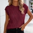 thumbnail image 4 of Kezqiaxn Summer Tops for Women Short Sleeve Crew Neck Loose Shirts Business Dressy Work Blouses Fashion Clothing, 4 of 5