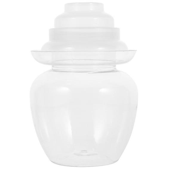 Traditional Fermenting Jar with Lid Fermentation Tank Pickling Kimchi Sauerkraut Clear Jar