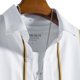 thumbnail image 4 of Camisas Hombre Manga Larga Hombres Casual Botón Abajo Verano Manga corta Rayas Impreso Cardigan Camisas (Yellow, XL), 4 of 6