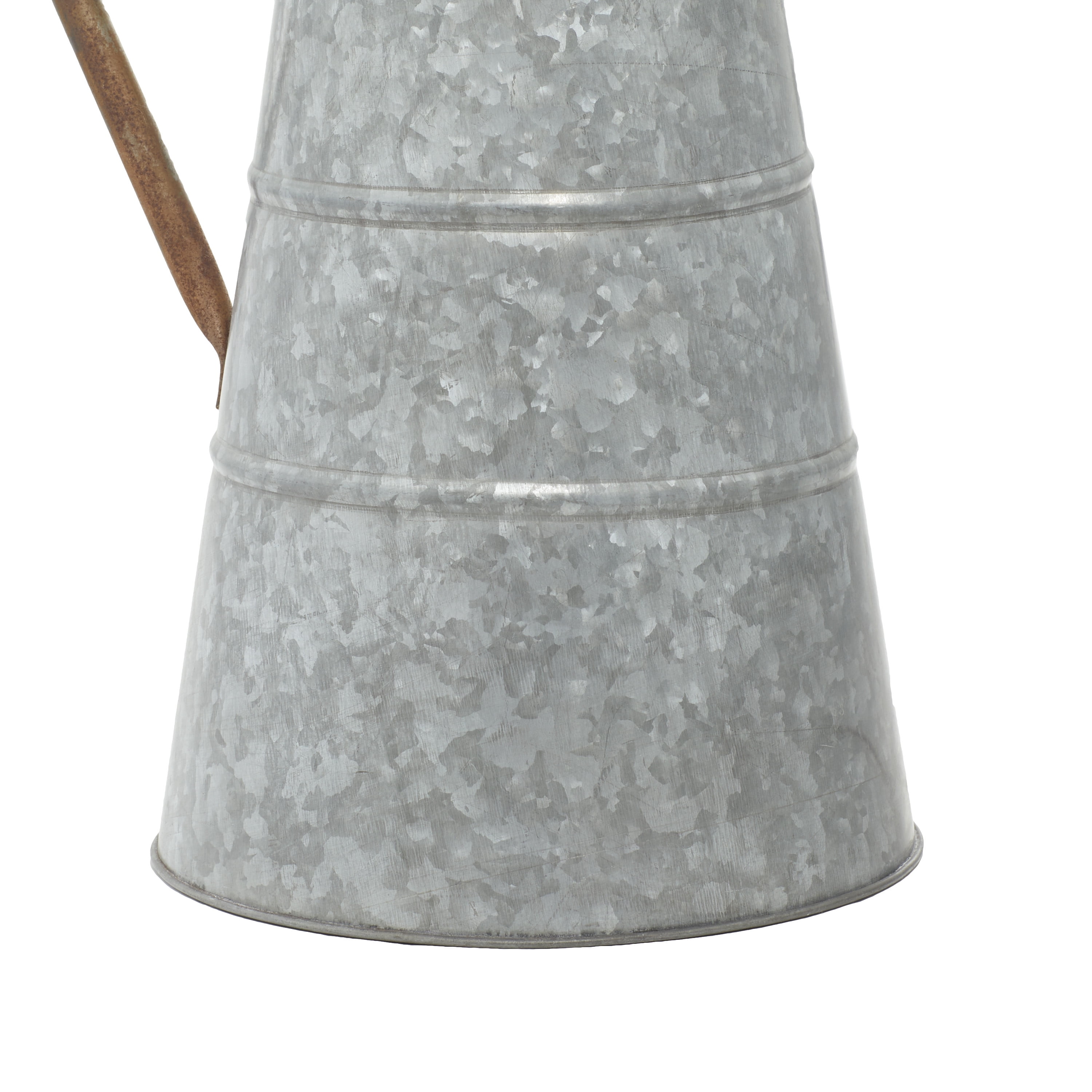 DecMode 10" x 16" Grey Metal Farmhouse Planter, 1 - Piece