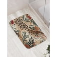 thumbnail image 3 of Ambesonne Leopard Print Bath Mat, Abstract Blend Earthy, 30.2" x 20", Pastel Brown Forest Green, 3 of 3