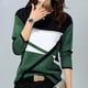 thumbnail image 1 of Pntutb - Blusa de manga larga para mujer, estilo casual, cuello redondo, costuras, color de contraste Pntutb Pntutb-6227, 1 of 6