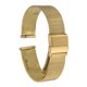 thumbnail image 1 of Correa de reloj de malla de acero inoxidable Uxcell de 16 mm, correa de metal de liberación rápida, bandas de reemplazo para hombres y mujeres, tono dorado, 1 of 7