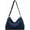 Dark Blue, variant on JennyShop Hot Sale Durable Shopping Bag, Pretty Unisex Denim Shoulder Handbag, Women Crossbody Simple Style Tote Bag