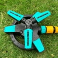 thumbnail image 3 of Mdesiwst Garden Irrigation Sprinkler Auto Rotate Adjustable Wide Spraying Range Lawn Care Roof Cooling Sprinkler Patio Accessory, 3 of 7