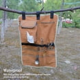 thumbnail image 3 of Yuarrent Bolsa de almacenamiento, saco colgante, bolsa de lona, ​​equipo de senderismo práctico multiusos, estilo Vintage de moda, mano de obra fina carpas Yuarrent OD032143-00B, 3 of 6