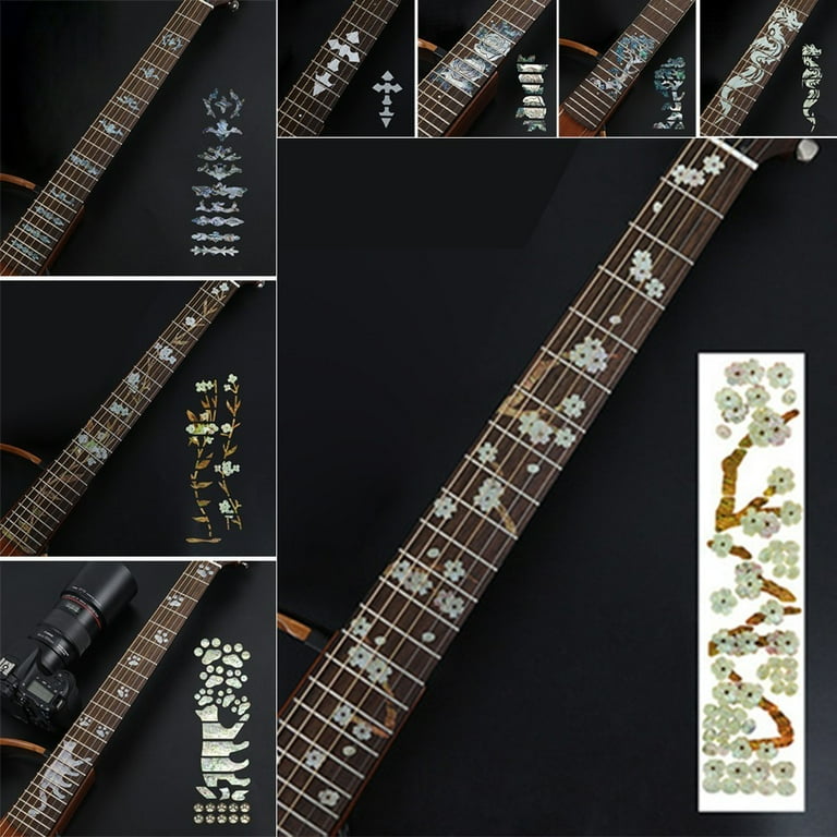 Bass guitar inlay stickers deals