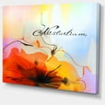 thumbnail image 2 of Fleur de Capucine Aquarelle - Art Mural Floral Extra Grand, 2 of 4