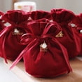 thumbnail image 2 of Bolsa de terciopelo para dulces de boda, libro de Little Red Riding, caja de dulces para bodas, bolsa de dulces creativa para cumpleaños y luna llena, 2 of 6