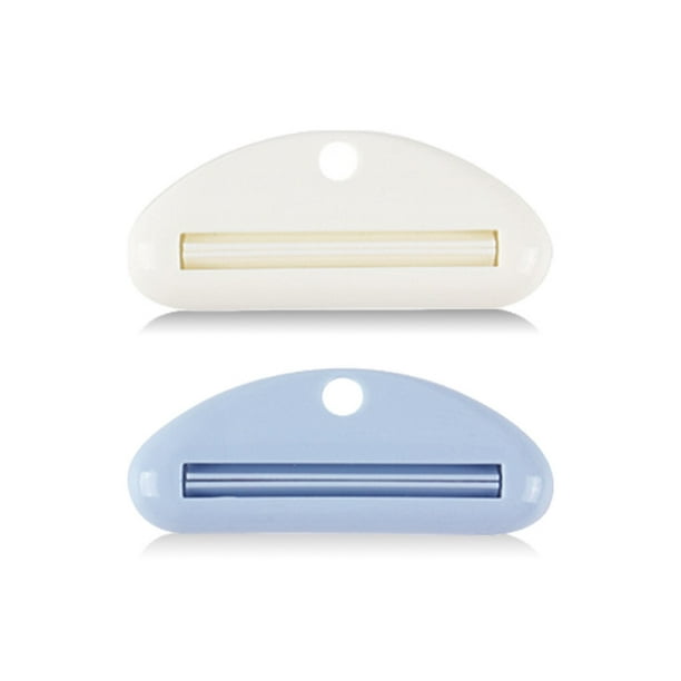 Matsuzay Exprimidor de de dientes, 2 piezas, limpiador Facial, dispensador rodante, herramienta para apretar, para el baño del Hotel en casa, con Almacenamiento y organización del hogar Azul+Blanco Matsuzay HA059711-02