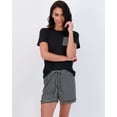 thumbnail image 5 of Real Essentials 2 Pack: Ultra Soft Women’s Pajama Set Short Sleeve and Shorts Lounge & Sleepwear (Available In Plus), 5 of 6